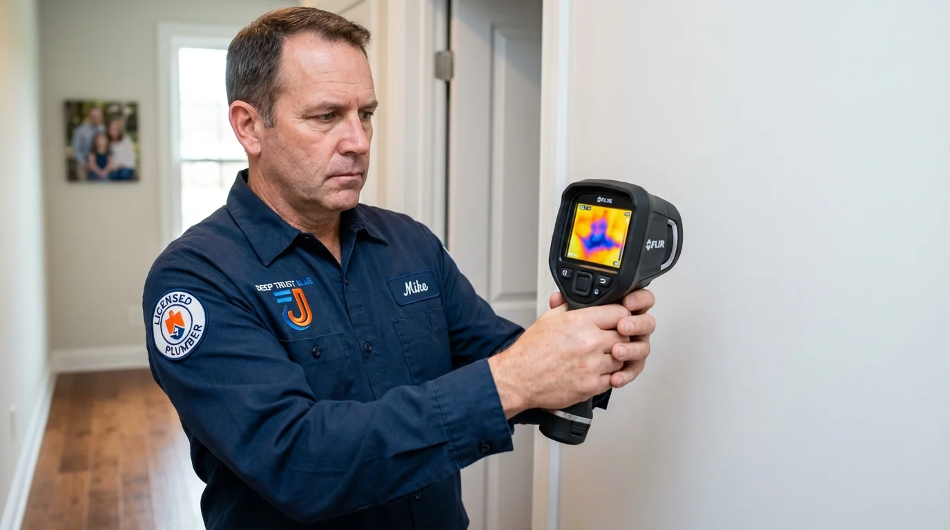 Thermal imaging leak detection by Johns Plumbing LLC in Lake Andes
